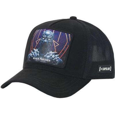 Capslab, Herren, Cap, Marvel Black Panther-Kappe, Schwarz, (One Size) Capslab, Herren, Cap, Marvel Black Panther-Kappe, Schwarz, (One Size)