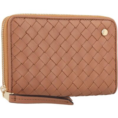 Abro, Damen, Portemonnaie, Piuma Geldbörse Leder 15 cm, Braun Abro, Damen, Portemonnaie, Piuma Geldbörse Leder 15 cm, Braun
