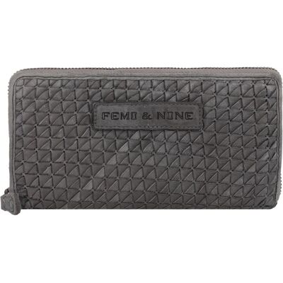 Greenland Nature, Damen, Portemonnaie, Femi & Nine Geldbörse Leder 20 cm, Grau Greenland Nature, Damen, Portemonnaie, Femi & Nine Geldbörse Leder 20 cm, Grau