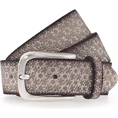 B.Belt, Damen, Gürtel, Gürtel Leder, Beige, Mehrfarbig B.Belt, Damen, Gürtel, Gürtel Leder, Beige, Mehrfarbig