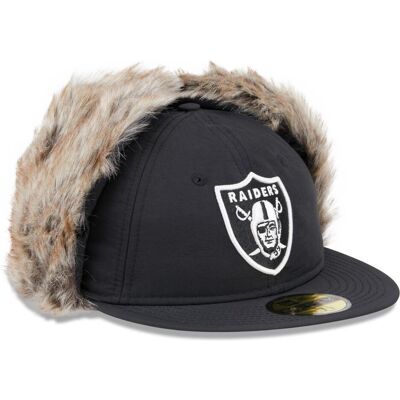 New Era, Herren, Cap, 59Fifty Retro Cap DOG EAR Las Vegas Raiders - 7 1/2, Schwarz, (7 1/2) New Era, Herren, Cap, 59Fifty Retro Cap DOG EAR Las Vegas Raiders - 7 1/2, Schwarz, (7 1/2)