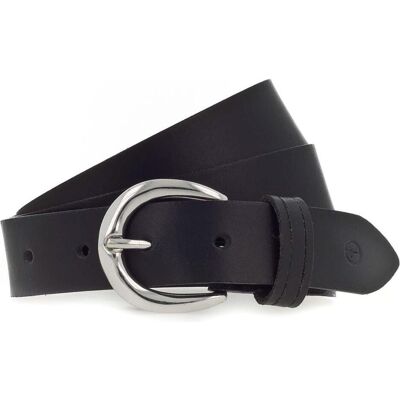Tamaris Damen, Gürtel, Gürtel Leder, Schwarz, Silber, (110) Tamaris Damen, Gürtel, Gürtel Leder, Schwarz, Silber, (110)