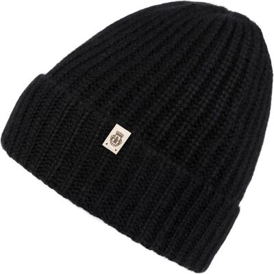 Roeckl, Damen, Mütze, Pure Cashmere Beanie, Schwarz Roeckl, Damen, Mütze, Pure Cashmere Beanie, Schwarz
