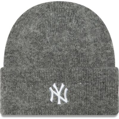 New Era, Damen, Cap, Damen Winter Mütze - Wide Cuff New York Yankees, Grau, (One Size) New Era, Damen, Cap, Damen Winter Mütze - Wide Cuff New York Yankees, Grau, (One Size)