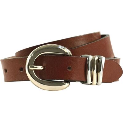 B.Belt, Damen, Gürtel, Valeria 25mm Leather Belt, Braun, (70) B.Belt, Damen, Gürtel, Valeria 25mm Leather Belt, Braun, (70)