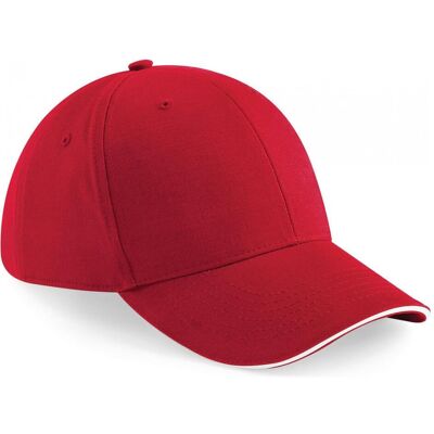 Beechfield, Unisex, Cap, Athleisure, Rot, Mehrfarbig, Weiss, (One Size) Beechfield, Unisex, Cap, Athleisure, Rot, Mehrfarbig, Weiss, (One Size)