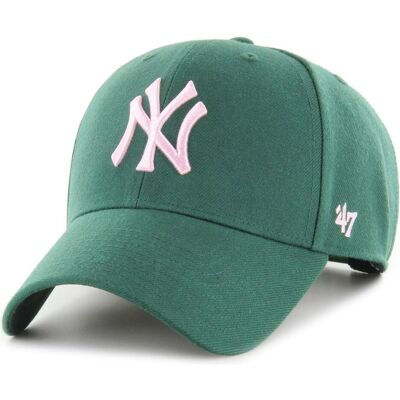 47 Brand, Herren, Cap, New York Yankees Baseball-Cap MLB MVP, Grün, (One Size) 47 Brand, Herren, Cap, New York Yankees Baseball-Cap MLB MVP, Grün, (One Size)