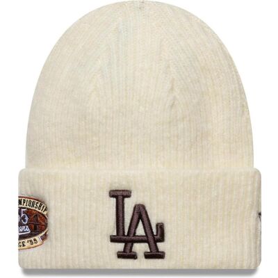 New Era, Herren, Mütze, Wintermütze Beanie - Patch Los Angeles Dodgers Beige, Beige New Era, Herren, Mütze, Wintermütze Beanie - Patch Los Angeles Dodgers Beige, Beige