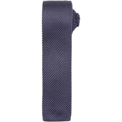 Premier, Krawatte + Fliege, Schmale gestrickte Krawatte, Grau Premier, Krawatte + Fliege, Schmale gestrickte Krawatte, Grau