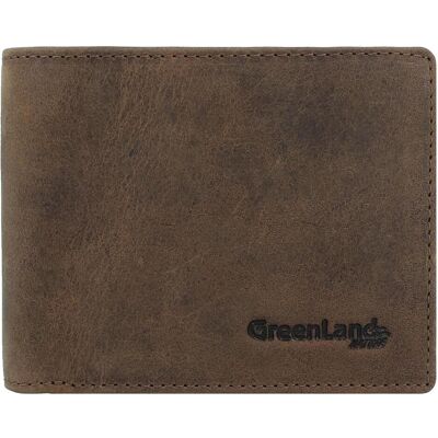 Greenland Nature, Herren, Portemonnaie, Geldbörse RFID Leder 11,5 cm, Braun Greenland Nature, Herren, Portemonnaie, Geldbörse RFID Leder 11,5 cm, Braun