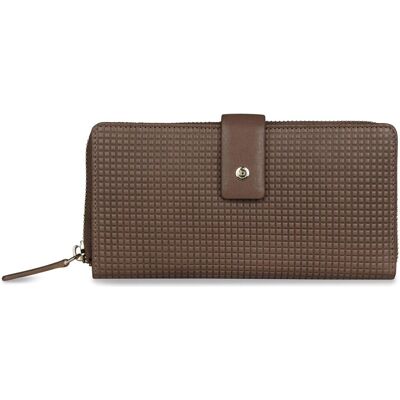 Bugatti Damen, Portemonnaie, Noemi Ladies Long Zip Wallet, Braun Bugatti Damen, Portemonnaie, Noemi Ladies Long Zip Wallet, Braun