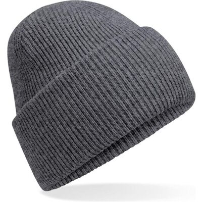 Beechfield, Herren, Mütze, Classic Engineered Deep Cuffed Beanie, Grau Beechfield, Herren, Mütze, Classic Engineered Deep Cuffed Beanie, Grau