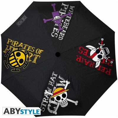 ABYstyle Regenschirm, One Piece: Piratenflaggen, Schwarz ABYstyle Regenschirm, One Piece: Piratenflaggen, Schwarz
