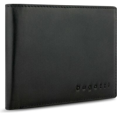 Bugatti Herren, Portemonnaie, Super Slim, Schwarz Bugatti Herren, Portemonnaie, Super Slim, Schwarz