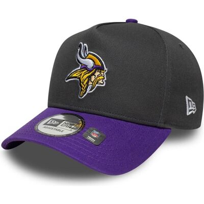 New Era, Herren, Cap, E-Frame Snapback Cap - Label Minnesota Vikings, Grau, (One Size) New Era, Herren, Cap, E-Frame Snapback Cap - Label Minnesota Vikings, Grau, (One Size)