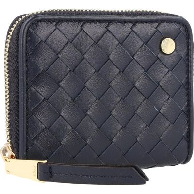 Abro, Damen, Portemonnaie, Piuma Geldbörse Leder 10.5 cm, Blau Abro, Damen, Portemonnaie, Piuma Geldbörse Leder 10.5 cm, Blau