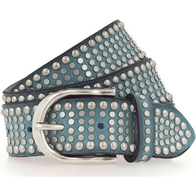 B.Belt, Damen, Gürtel, Riva Colour Leather Belt, Blau, (75) B.Belt, Damen, Gürtel, Riva Colour Leather Belt, Blau, (75)