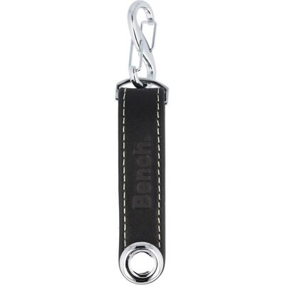 Bench, Schlüsselanhänger, Carbon Schlüsselanhänger Leder 9 cm, Schwarz Bench, Schlüsselanhänger, Carbon Schlüsselanhänger Leder 9 cm, Schwarz