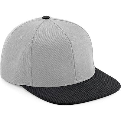 Beechfield, Unisex, Cap, Original Flat Peak 6 Panel Snapback Cap, Mehrfarbig, Grau, (One Size) Beechfield, Unisex, Cap, Original Flat Peak 6 Panel Snapback Cap, Mehrfarbig, Grau, (One Size)