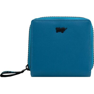 Braun Büffel, Damen, Portemonnaie, Capri Geldbörse RFID Schutz Leder 11 cm, Blau Braun Büffel, Damen, Portemonnaie, Capri Geldbörse RFID Schutz Leder 11 cm, Blau