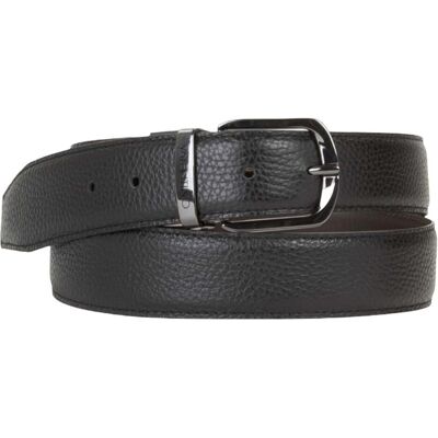 Valentino, Herren, Gürtel, Mast Pin Buckle Belt, Schwarz, Braun, (95) Valentino, Herren, Gürtel, Mast Pin Buckle Belt, Schwarz, Braun, (95)