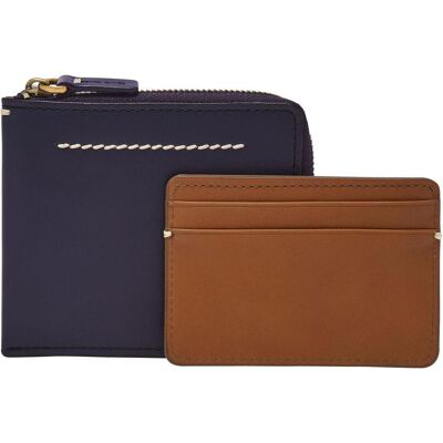 Fossil - Westover L Zip - Blau - Leder - Wallet Fossil - Westover L Zip - Blau - Leder - Wallet