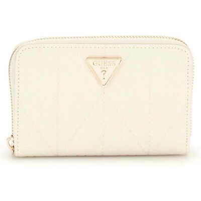 Guess Damen, Portemonnaie, Aldina SLG Medium Zip Around Wallet, Beige Guess Damen, Portemonnaie, Aldina SLG Medium Zip Around Wallet, Beige