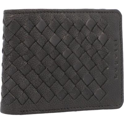 Bugatti Herren, Portemonnaie, Woven Geldbörse Leder 11 cm, Schwarz Bugatti Herren, Portemonnaie, Woven Geldbörse Leder 11 cm, Schwarz