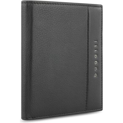 Bugatti Herren, Portemonnaie, Nome Geldbörse RFID Schutz Leder 10 cm, Schwarz Bugatti Herren, Portemonnaie, Nome Geldbörse RFID Schutz Leder 10 cm, Schwarz