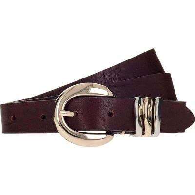 B.Belt, Damen, Gürtel, Valeria 25mm Leather Belt, Braun, (110) B.Belt, Damen, Gürtel, Valeria 25mm Leather Belt, Braun, (110)