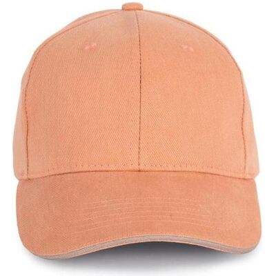 K-up, Unisex, Cap, Kappe aus Bio-Baumwolle mit kontrastierendem Sandwich, Grau, (One Size) K-up, Unisex, Cap, Kappe aus Bio-Baumwolle mit kontrastierendem Sandwich, Grau, (One Size)
