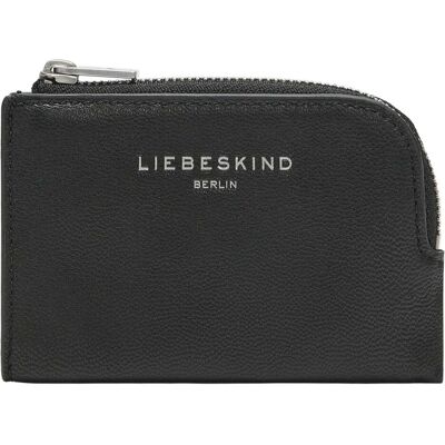 Liebeskind Berlin, Damen, Portemonnaie, Portemonnaie Mini Portemonnaie aus Leder Vintage-Look, Schwarz Liebeskind Berlin, Damen, Portemonnaie, Portemonnaie Mini Portemonnaie aus Leder Vintage-Look, Schwarz