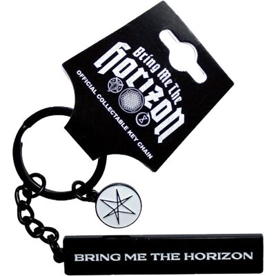 Bring Me The Horizon, Unisex, Schlüsselanhänger, Text Logo 6-Point Star Charm Schlüsselanhänger, Schwarz Bring Me The Horizon, Unisex, Schlüsselanhänger, Text Logo 6-Point Star Charm Schlüsselanhänger, Schwarz