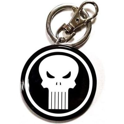 Semic, Schlüsselanhänger, MARVEL - 3D Metal Keychain Blister Box - Punisher Logo, Mehrfarbig Semic, Schlüsselanhänger, MARVEL - 3D Metal Keychain Blister Box - Punisher Logo, Mehrfarbig