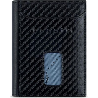 Bugatti Unisex, Portemonnaie, Secure Slim - RFID Kreditkartenhalter mit Wiener Münzfach Comet, Schwarz Bugatti Unisex, Portemonnaie, Secure Slim - RFID Kreditkartenhalter mit Wiener Münzfach Comet, Schwarz