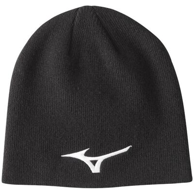 Mizuno Unisex, Mütze, Promo Beanie, Schwarz, (One Size) Mizuno Unisex, Mütze, Promo Beanie, Schwarz, (One Size)