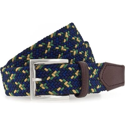 B.Belt, Herren, Gürtel, Luca Stretch Belt, Mehrfarbig, Blau B.Belt, Herren, Gürtel, Luca Stretch Belt, Mehrfarbig, Blau