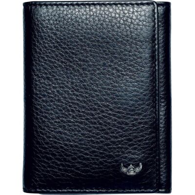 Golden Head, Herren, Portemonnaie, Capri Geldbörse RFID Schutz Leder 8 cm, Schwarz Golden Head, Herren, Portemonnaie, Capri Geldbörse RFID Schutz Leder 8 cm, Schwarz