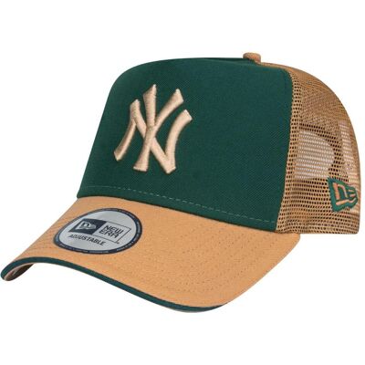 New Era, Herren, Cap, A-Frame Trucker Cap - New York Yankees dunkelgrün, Grün New Era, Herren, Cap, A-Frame Trucker Cap - New York Yankees dunkelgrün, Grün
