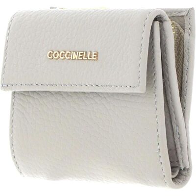 Coccinelle Damen, Portemonnaie, Metallic Soft Mini Wallet Grainy Leather, Grün Coccinelle Damen, Portemonnaie, Metallic Soft Mini Wallet Grainy Leather, Grün