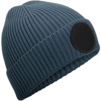 Beechfield, Unisex, Mütze, Circular Fashion Patch Beanie, Blau, Schwarz, (One Size) Beechfield, Unisex, Mütze, Circular Fashion Patch Beanie, Blau, Schwarz, (One Size)