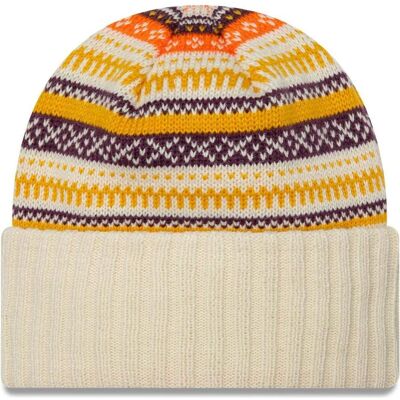 New Era, Damen, Mütze, Damen Wintermütze Fair Isle Creme / Multi, Beige New Era, Damen, Mütze, Damen Wintermütze Fair Isle Creme / Multi, Beige