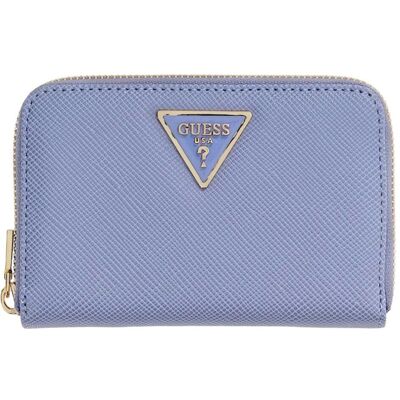 Guess Damen, Portemonnaie, Laurel II SLG Medium Zip Around Wallet, Blau, Grau Guess Damen, Portemonnaie, Laurel II SLG Medium Zip Around Wallet, Blau, Grau