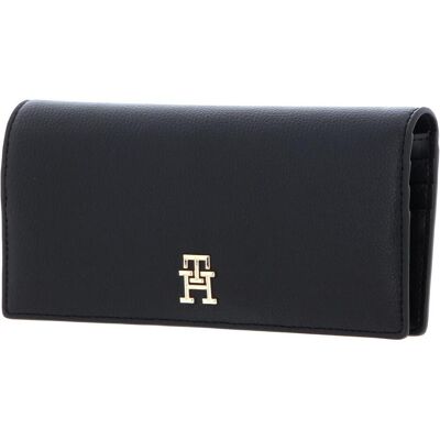 Tommy Hilfiger Damen, Portemonnaie, TH Casual Wallet, Schwarz Tommy Hilfiger Damen, Portemonnaie, TH Casual Wallet, Schwarz