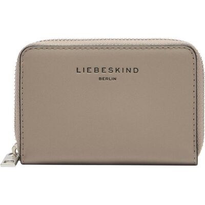 Liebeskind Berlin, Damen, Portemonnaie, Portemonnaie Kleines Portemonnaie aus Leder, Grau, Beige Liebeskind Berlin, Damen, Portemonnaie, Portemonnaie Kleines Portemonnaie aus Leder, Grau, Beige