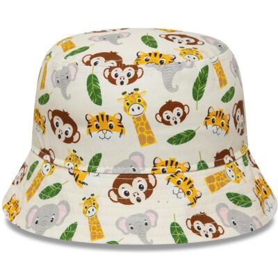 New Era, Jungen, Cap, 9Forty Kinder Toddler Bucket Mütze - Animal Stone, Beige, (50, 51, 52) New Era, Jungen, Cap, 9Forty Kinder Toddler Bucket Mütze - Animal Stone, Beige, (50, 51, 52)