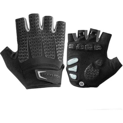 Rockbros, Handschuhe, S169BGR S Fahrradhandschuhe mit Gel-Einsätzen – Grau, Schwarz, (S) Rockbros, Handschuhe, S169BGR S Fahrradhandschuhe mit Gel-Einsätzen – Grau, Schwarz, (S)