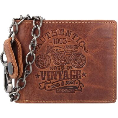 Greenburry, Herren, Portemonnaie, Vintage Cafe-Racer Geldbörse RFID Leder 12 cm, Braun Greenburry, Herren, Portemonnaie, Vintage Cafe-Racer Geldbörse RFID Leder 12 cm, Braun
