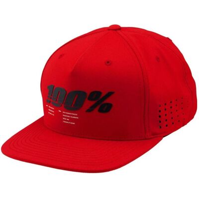 MGA, Herren, Cap, 100% Drive Snapback Mütze (rot), Rot, (One Size) MGA, Herren, Cap, 100% Drive Snapback Mütze (rot), Rot, (One Size)