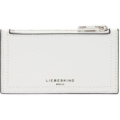 Liebeskind Berlin, Damen, Portemonnaie, Portemonnaie Kartenhalter aus Leder in Papieroptik, Beige, Weiss Liebeskind Berlin, Damen, Portemonnaie, Portemonnaie Kartenhalter aus Leder in Papieroptik, Beige, Weiss